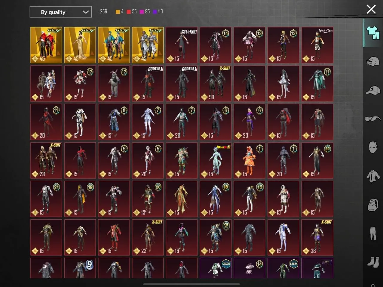 PGM255 ANUKHRA LEVEL 4 MK DRAGON REIGN FULL 2 FULL M416 4 GOLDEN SUITS 4 SPORTS CAR (G)